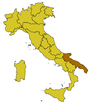 Posizione del comune nell'Italia